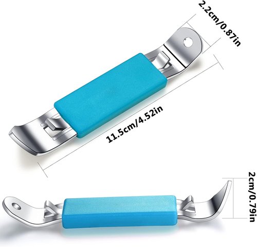 HANCELANT Magnetic Bottle Openers - Classic Stainless Steel Can Tapper Set | 3 Pieces in Black, Blue, Fuchsia