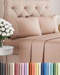 Queen Size 4 Piece Sheet Set - Ultra-Soft & Cooling Hotel Luxury Bedding - Deep Pockets, Wrinkle-Free - Oeko-Tex Certified - Mauve