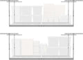 MonsterRax Overhead Garage Storage Rack - Adjustable Ceiling Shelving | 2-Pack, White, 24"-45" Height
