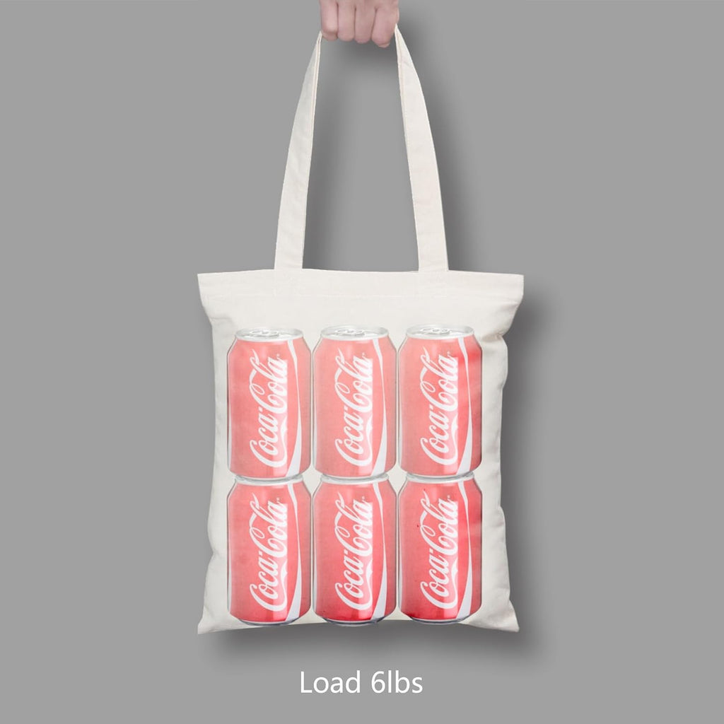 TOPDesign 11.8"x13" Cotton Tote Bags - 10-Pack Lightweight Reusable Grocery Bags for DIY & Promotions