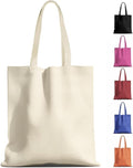 MOLOVA Premium Canvas Reusable Tote Bags - Eco-Friendly Gift Bags for Work & Shopping | 1 Pack