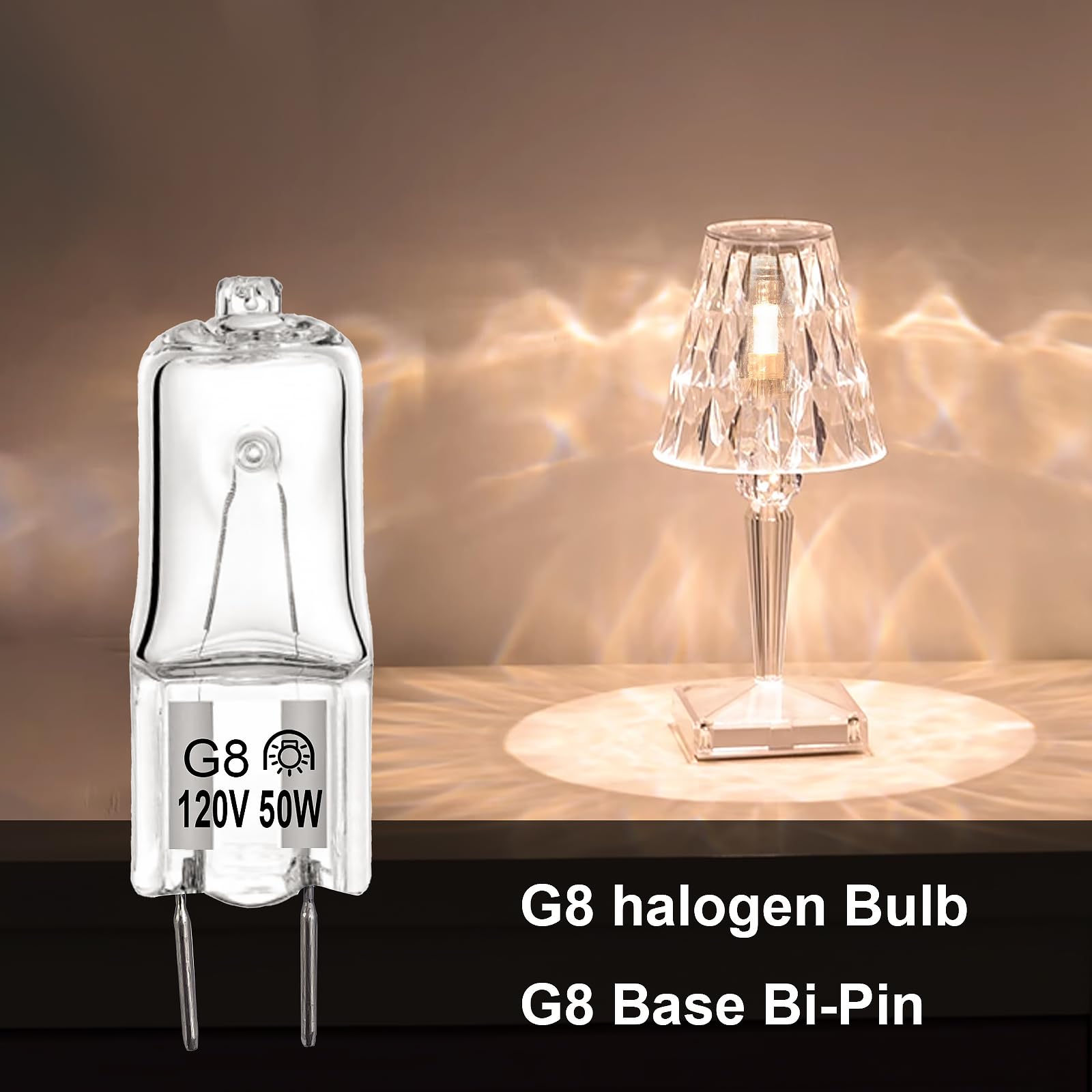 (6pack) Appliance Light Bulb for GE Microwave Oven,G8 50W Halogen Bulb/Stove Light Bulb Fits for GE Kenmore Elite Maytag Over The Stove Range Microwave,WB25X10019 Replacement Bulb(50W)