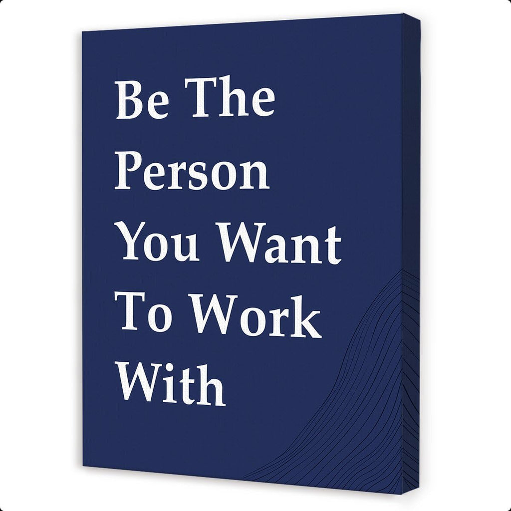 OTINGQD Motivational Wall Art - Inspirational Office Decor for Teamwork | Positive Canvas Print for Home & Cubicle
