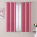 ChrisDowa Room Darkening Curtains - Thermal Insulated Blackout Panels for Bedroom & Living Room (Pink, 38"W x 54"L)