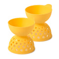 OXO Good Grips 2 Piece Silicone Egg Poaching Set, One Size, Yellow