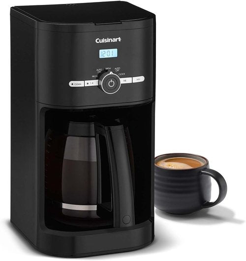 Cuisinart Classic 12-Cup Coffeemaker - Programmable Black Design for Fresh Brewed Coffee