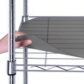 BRIAN & DANY Wire Shelf Liner 18" X 36", Heavy Duty Shelf Liners for Wire Shelving, Waterproof Protector Mats, Set of 5, Charcoal
