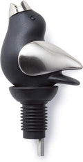 Wine Pourer - Black and Chrome