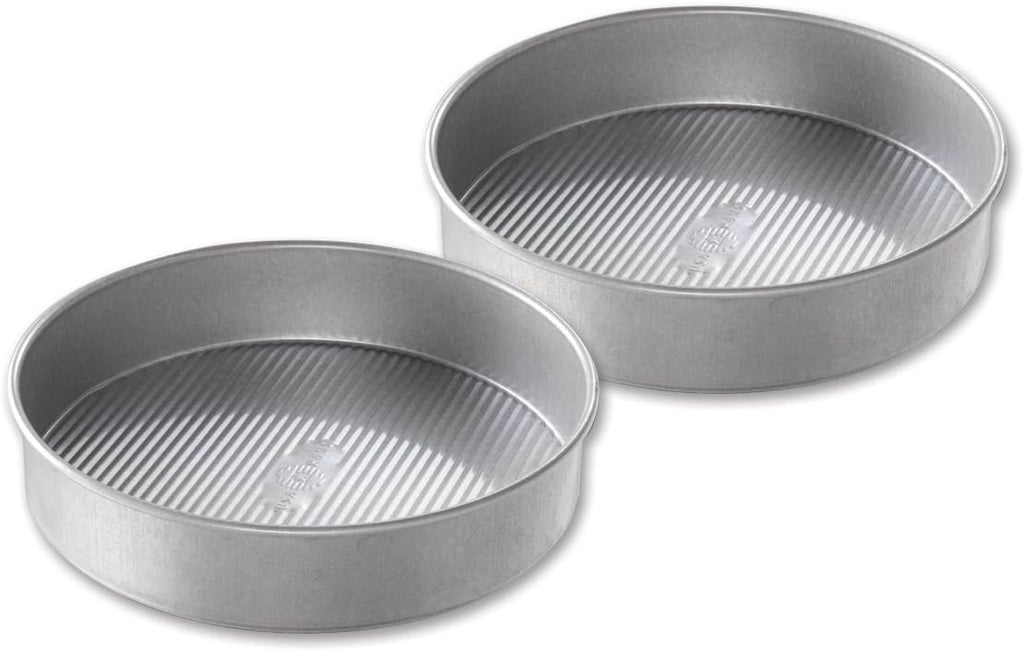 USA Pan Bakeware Round Cake Pan - Nonstick Quick Release Coating | 9 Inch, Set of 2, Made in USA