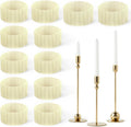 Silicone Candle Grippers by [Brand Name] - 12 Pack Flexible Holders for Taper Candles | Fits 3/4 Inch Standard Candles