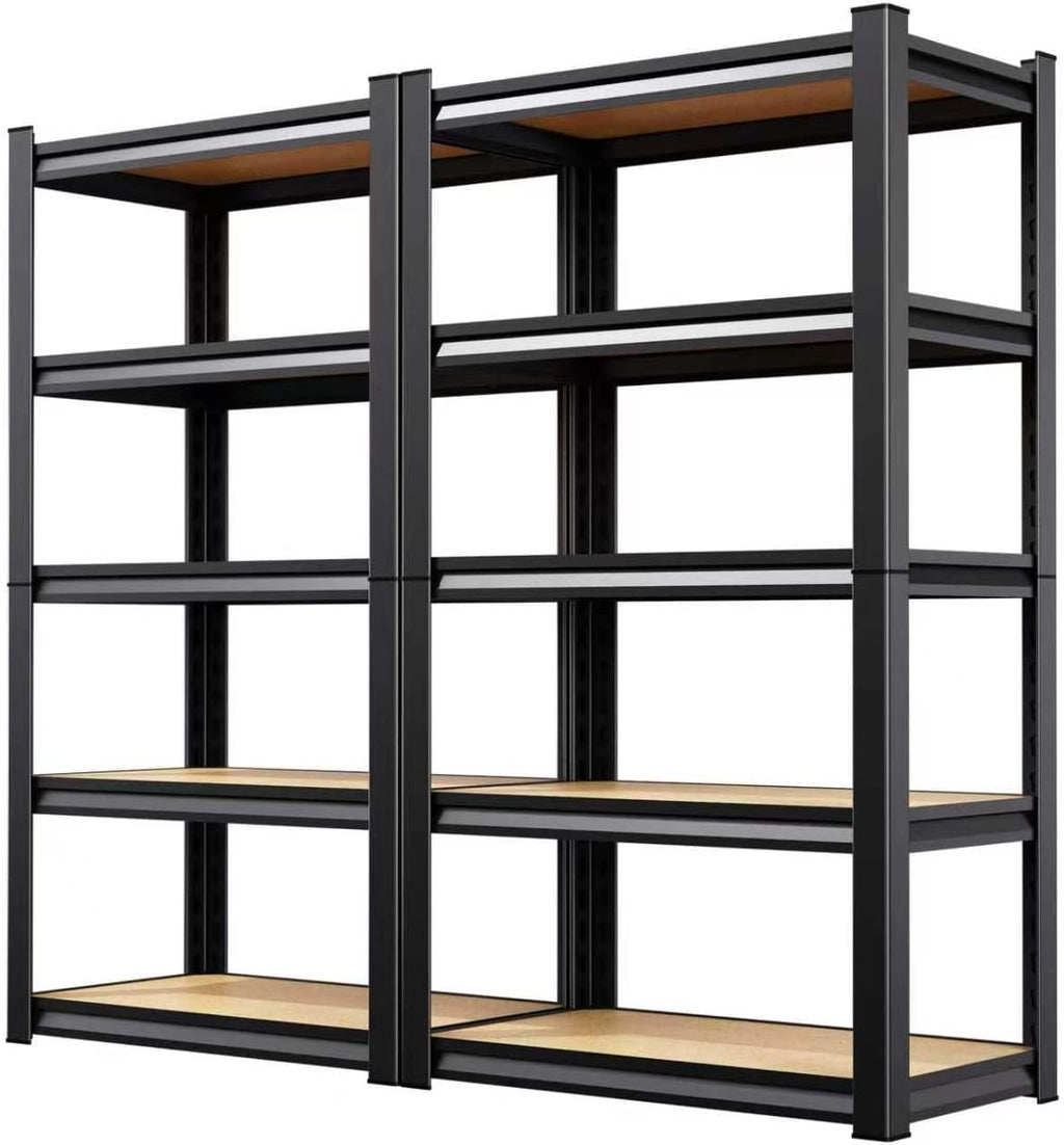 Skiennix Heavy Duty Garage Shelving - 5 Tier Adjustable Metal Storage Rack | 71" H x 28" W x 12" D for Home & Industrial Use