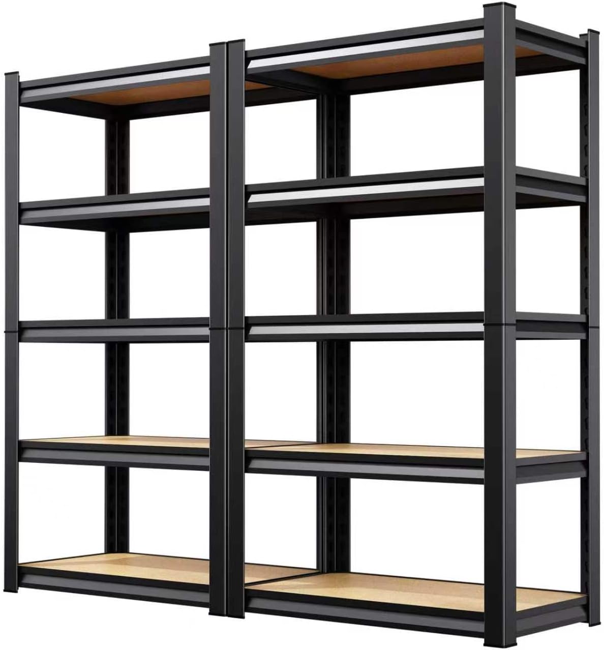 Skiennix 5-Tier Heavy Duty Metal Garage Shelving - Adjustable Steel Rack Units | 71" H x 28" W x 12" D for Home & Industrial Use