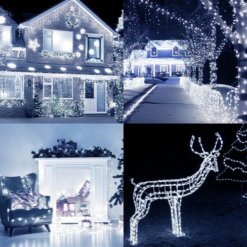 150 ft Led Rope Lights,1080 LEDs Waterproof Indoor Outdoor Party Decorative Lighting with 8 Modes,Connectable and Flexible Rope Lighting for Garden,Pool,Home,Bedroom (Cool White, 150 Ft)