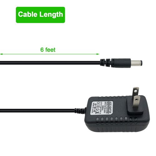 13.3V Charger Replacement for Shark VACMOP VC205 VM200 VC200 UM200 UM205 Cordless Hard Floor Vaccum Mop 10.8V Battery AC Adapter Power Cord 6.6 FT (DC Round Charging Port, Not for Magnetic)