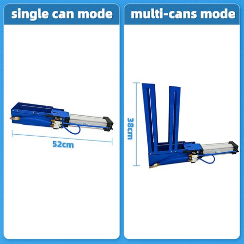 ITSKAGE Pneumatic Can Crusher with 6 Cans Design, Aluminum Can Crushers for Recycling, Can Smasher Simple and Fast Operation, Countertop Installation