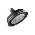 hansgrohe Croma 100 Classic 5-inch Showerhead Low Flow Classic 3-Spray Full, Pulsating Massage, Intense Turbo Water Saving with QuickClean in Rubbed Bronze, 04751920