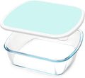 NUTRIUPS Glass Baking Dish - BPA-Free Lids & Mint Green Contrast Lid | 9 x 9 Square Pan