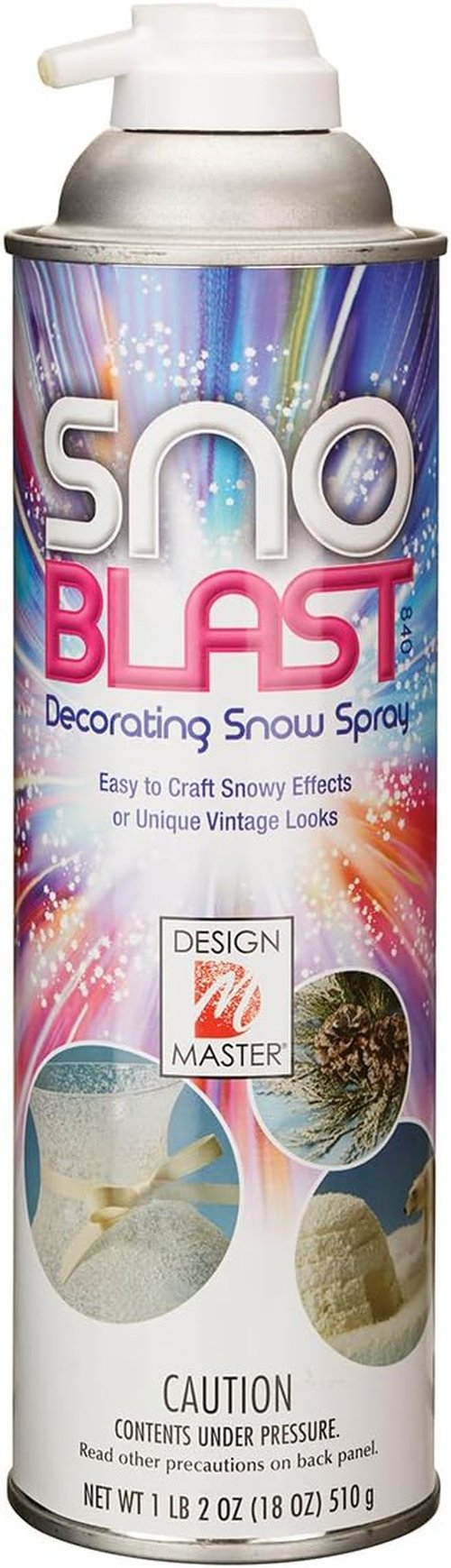 Design Master 840 Snow Blast Spray - White | 32.48" Height for Stunning Winter Decor