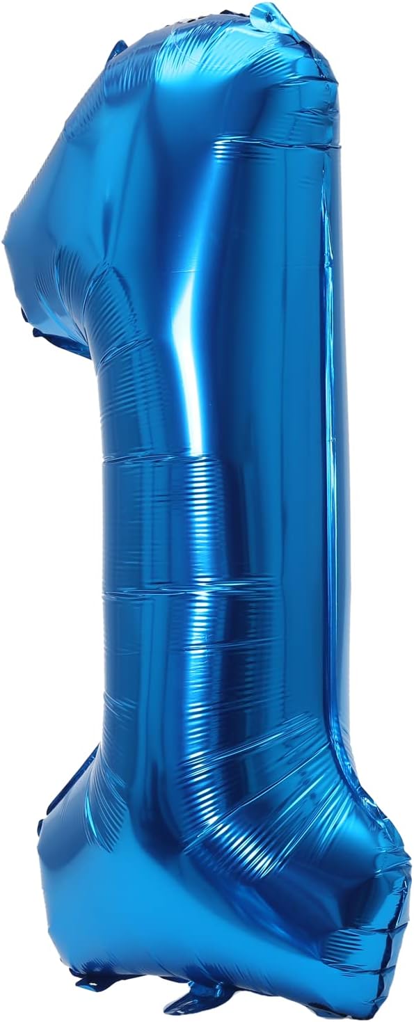 YPSelected 32-Inch Blue Helium Number Balloon - Perfect for Birthday & Wedding Celebrations (0-9)
