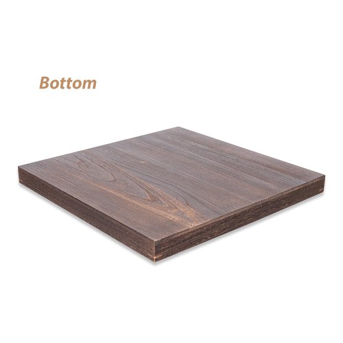 Ottoman Tray for Coffee Table Living Room Wood Serving Tray Large Wooden Square 24 Inches Rustic Brown