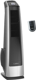 Lasko High Velocity Oscillating Tower Fan - Remote Control, Timer, 3 Speed Settings | 35" Silver/Black