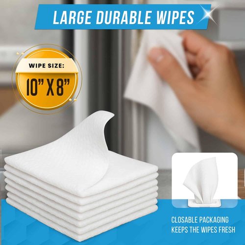 ACTIVE Home Appliance Surface Cleaner Wipes - Heavy Duty Cleaning for Appliances & Surfaces | 24 Large Wipes