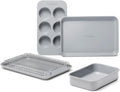 Caraway Mini Bakeware Set - Non-Stick, Non-Toxic Ceramic Pans for Small Kitchens | Gray Baking Essentials