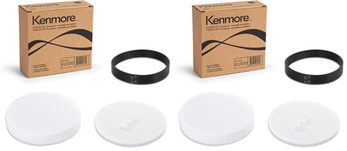 Kenmore KU1010 Pre-filters and Replacement Belt for Bagless Upright Vacuum Lightweight Cleaner DU1275, DU1040 (Pack of 2)