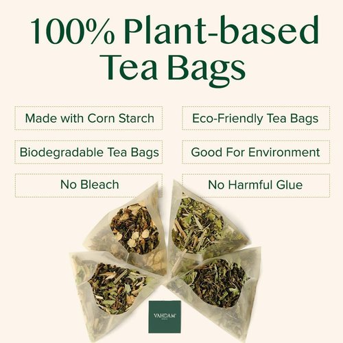 VAHDAM, Earl Grey Black Tea Bags (30 Count) Medium Caffeine, Non GMO, Gluten Free | Citrus Bergamot & Smooth | Resealable Ziplock Pouch | Individually Wrapped | Plant Based Tea Bags