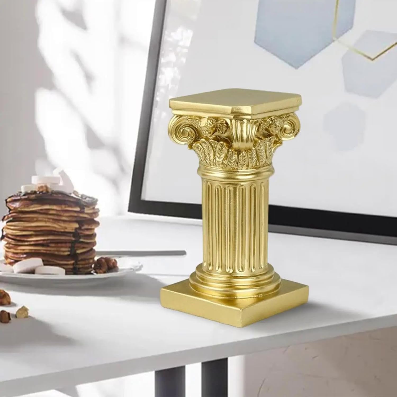 Regine Switzerland Mini Roman Pillar Greek Column - Classic Resin Architectural Sculpture for Home & Garden Decor