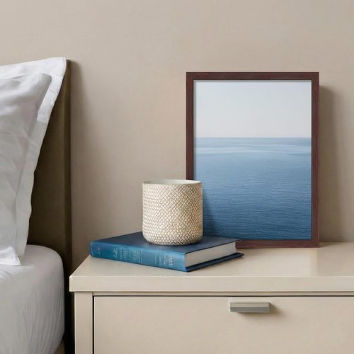 LaVie Home 9x12 Picture Frame - Classic Brown Wall Display Frame with HD Plexiglas | Vertical & Horizontal Use