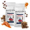 Barnie's English Salted Toffee Ground Coffee with Caramel, Molasses and Salted Creamy Butter Flavors, Medium Roasted Arabica Coffee Beans, 12 oz Bag (Pack of 2)