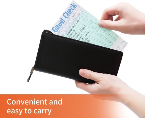 ZPARIK 20 Pack/1000 Tickets Guest Checks Books for Servers, Green Server Books for Waitress, Server Note Pads for Restaurants