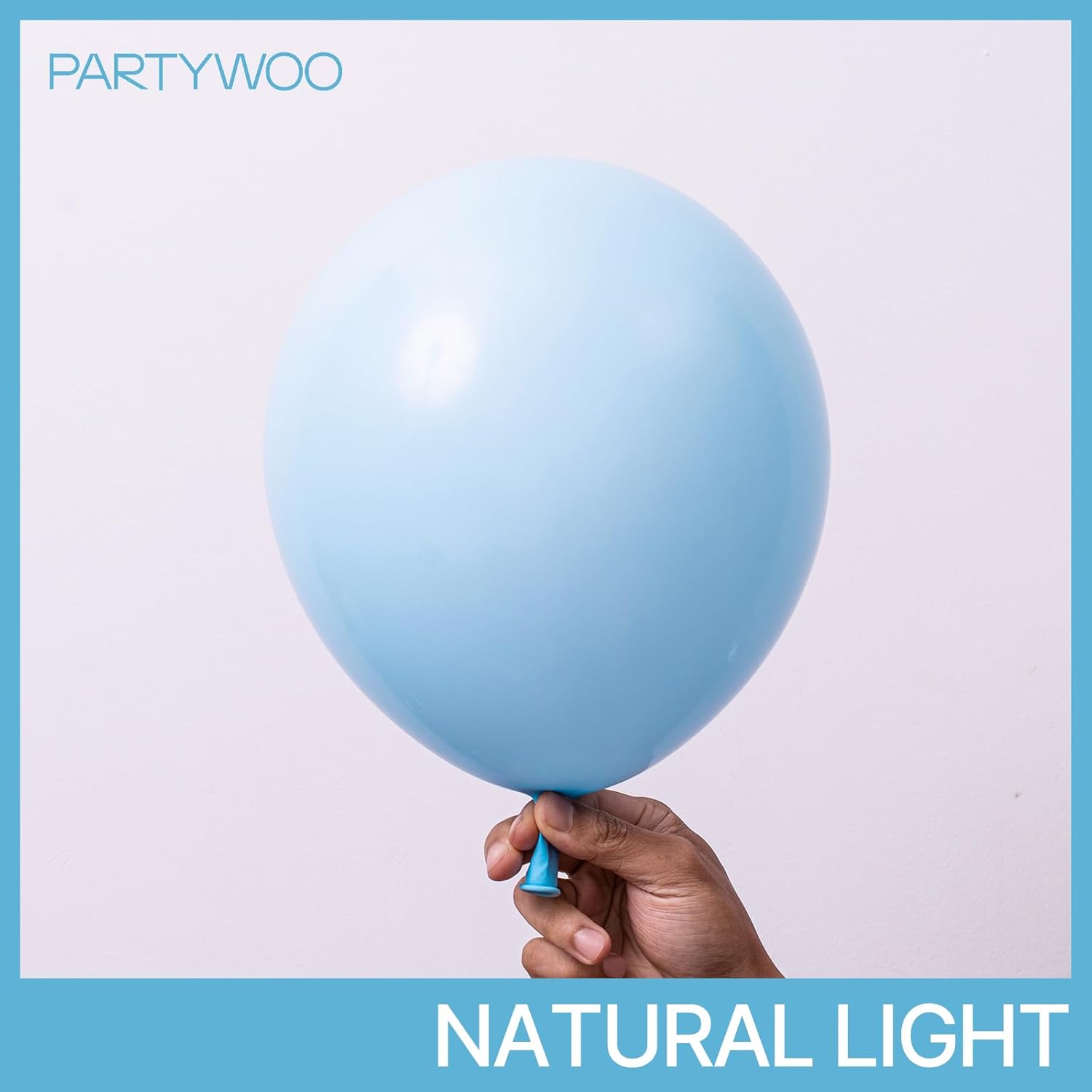PartyWoo Baby Blue Balloon Arch Kit - 140pcs in 5-18 Inch Sizes for Graduation & Baby Showers