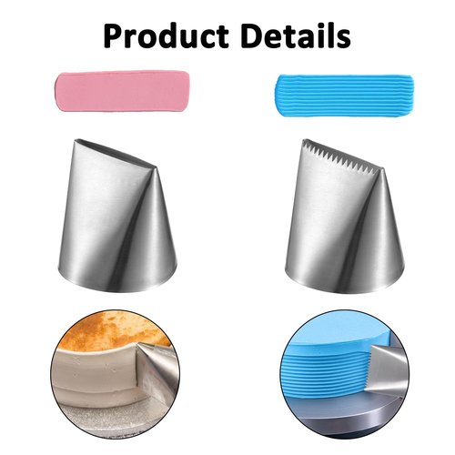 3 Pcs Large Piping Tips Set, Stainless Steel Large Frosting Tips, Pastry Tip, Cake Decorating Tip for Cupcakes Pastry Fondant Cakes Decorating