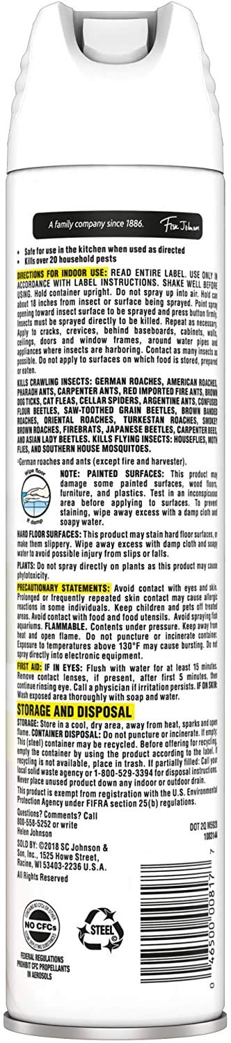 Raid Ant and Roach Killer - Effective Aerosol Spray with Essential Oils | 3-Pack