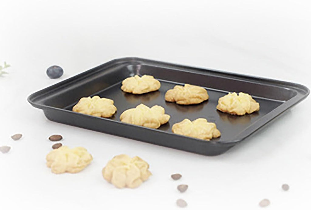 Skiennix Cookie Baking Sheet - 9.5 Inch Nonstick Iron Plate for Cookies, Roasting & Baking