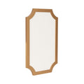 Kate and Laurel Holbrook Glam Framed Scallop Fabric Pinboard, 15 x 24, Gold, Decorative Modern Scalloped Bulletin Board for Use as Dorm Room Decor or Vision Board