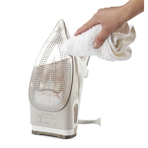 Rowenta ZD110 Non-Toxic Stainless Steel Soleplate Cleaner Kit for Steam Irons with Cleaning and Polishing Cloth