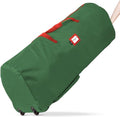 Handy Laundry Christmas Tree Storage Bag with Wheels - Heavy Duty 7.5 ft Capacity, Durable Green Zippered Container for Ornaments & Decorations