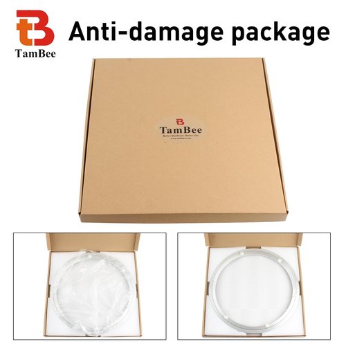 TamBee 18 Inch Lazy Susan Hardware Kit - Heavy Duty Aluminum Turntable Bearing with Metal Rotating Ring Mechanism Lazy Susan Parts for Puzzle Boards, DIY Projects (Base Only)