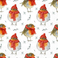 IHR Ideal Home Range Cocktail Napkins Disposable 3-Ply Paper Party Napkin Pack, 5" x 5", Robin In Winter, 20-Count