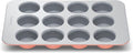Caraway Non-Stick Ceramic Muffin Pan - 12-Cup Design with Naturally Slick Coating - Non-Toxic & PTFE Free - Ideal for Cupcakes & Muffins - Perracotta