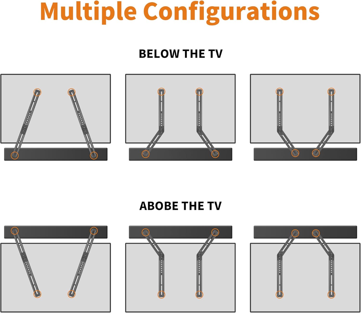 XINLEI Universal Sound Bar Mount | Fits 23-65 Inch TVs | Securely Holds Up to 22 lbs