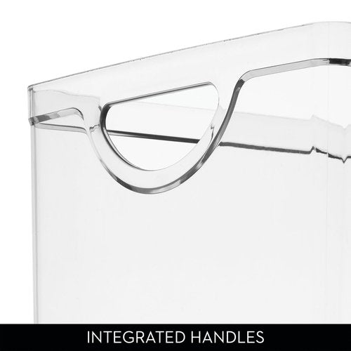 iDesign Stackable Clear Plastic Extra Long Storage Bin, Organizer for Kitchen Cabinet or Pantry