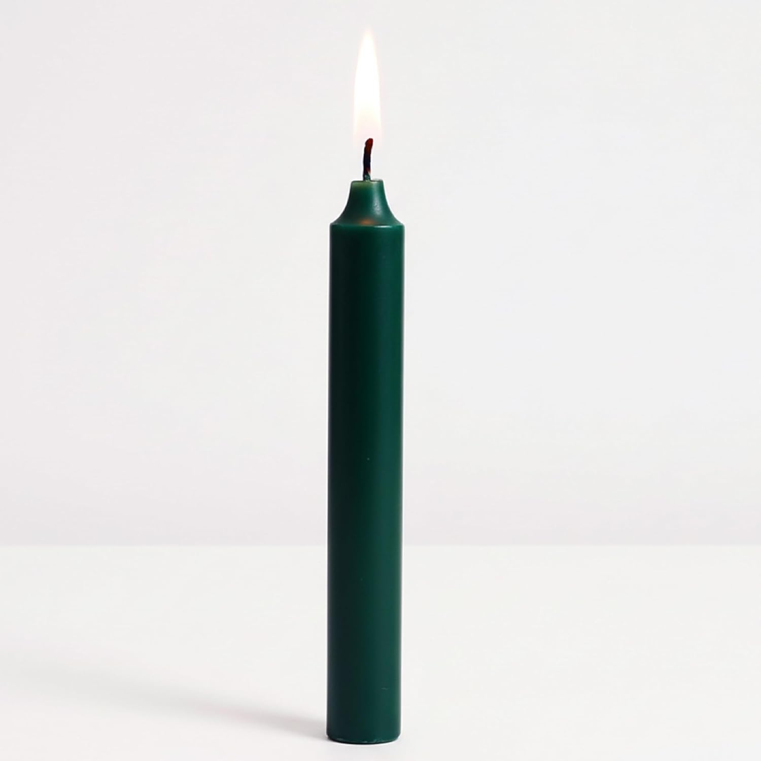 Biedermann & Sons Unscented Pine Green Tree & Chime Candles | 4 Inch Tall, 20-Pack - 2-Hour Burn Time