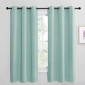 NICETOWN Aqua Blue Room Darkening Curtains - Thermal Insulated Grommet Drapes, 42" x 68" (Set of 2)