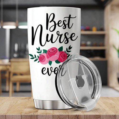 CUBICER Nurse Coffee Tumbler - 20 Oz Stainless Steel Travel Mug for Medical Professionals | Gift for Nurses
