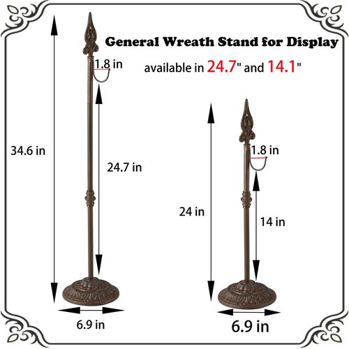 AINISIS General Wreath Stand for Display Floor,Handbag Purse Stands for Tabletop
