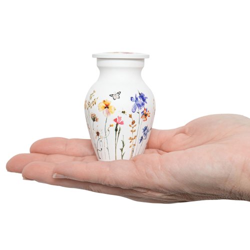 Always with Us Cremation Urns for Human Ashes Adult Female | Human Urn for Ashes for Women | Decorative for Cremation, Funeral, Burial, Home | Handcrafted Keepsake - Wildflower